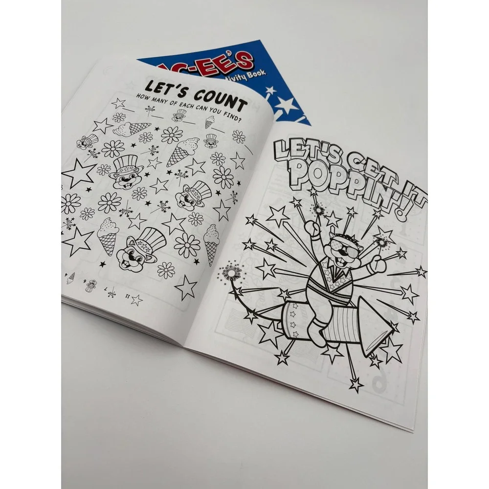 Buc-ee's Patriotic Coloring‎ and Activity Book Kids Travel Fun USA